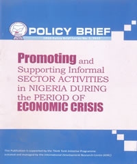 Read more about the article Promoting and Supporting Informal Sector Activities in Nigeria During the Period of Economic Crises