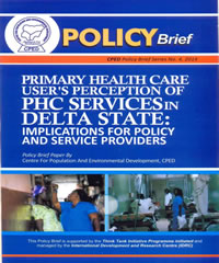 You are currently viewing Primary Health Care Users Perception of PHC in Delta State-Implications for Policy and Service Providers