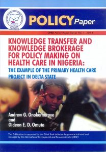 Read more about the article Knowledge Transfer and Knowledge Brokerage for Policy Making on Health Care
