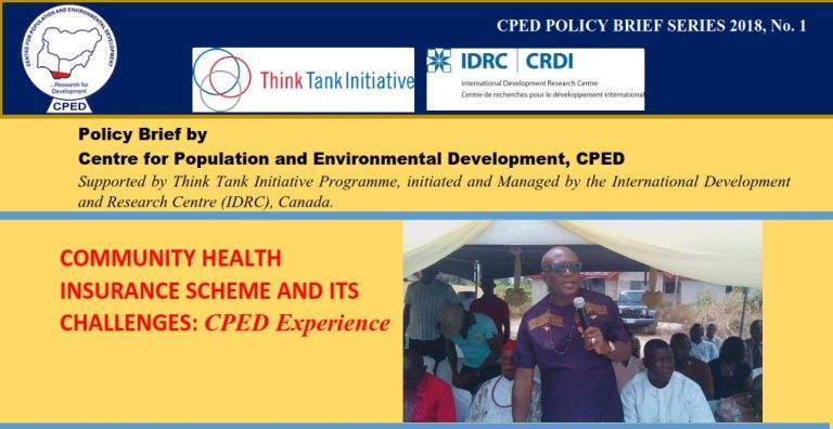 COMMUNITY HEALTH-INSURANCE-SCHEME-AND-ITS-CHALLENGES: CPED-EXPERIENCE