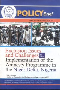 Read more about the article Exclusion Issues and Challenges in the Implementation of the Amnesty Programme in the Niger Delta, Nigeria
