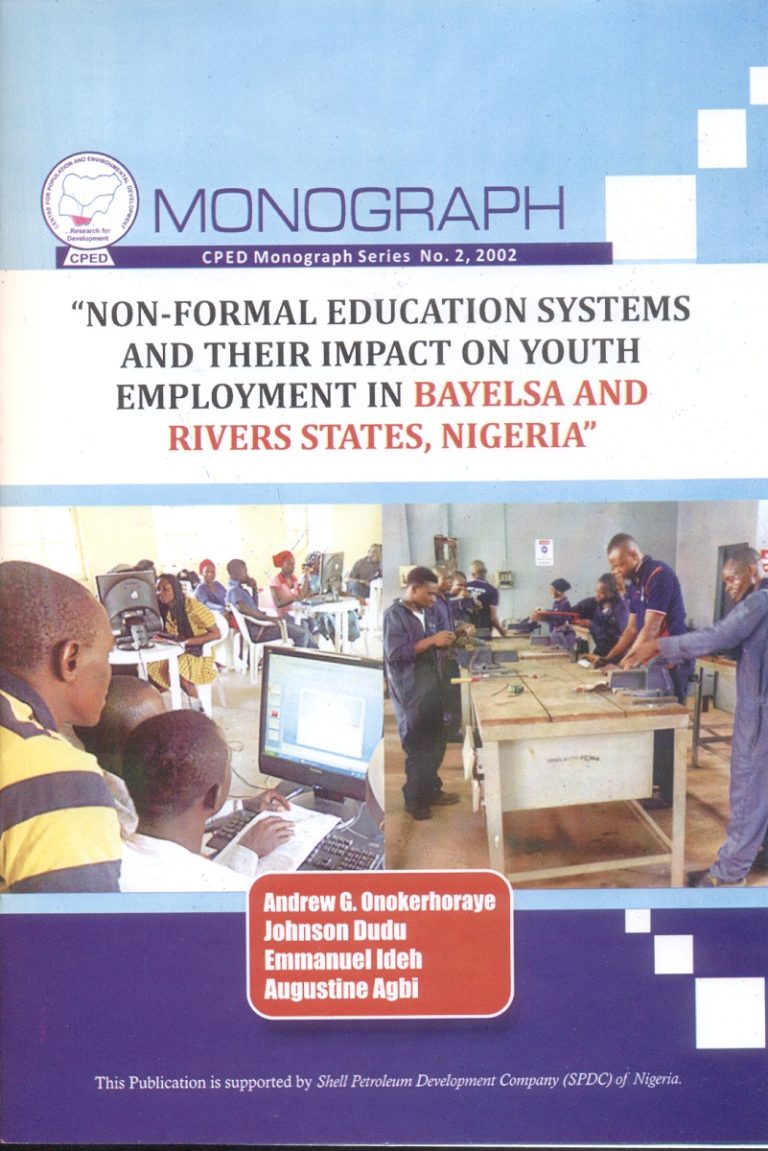Non-Formal Education Systems and their Impact on Youth Employment in Bayelsa and Rivers states, Nigeria