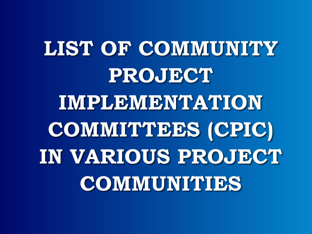 You are currently viewing List of CPIC members in  each selected pilot communities for intervention