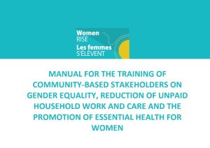 Read more about the article Training Manual for the Women Rise Project