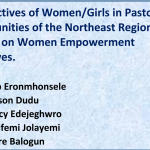 Perspectives of Women/Girls in Pastoral Communities of the Northeast Region of Nigeria on Women Empowerment Initiatives